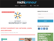 Tablet Screenshot of michipreneur.com